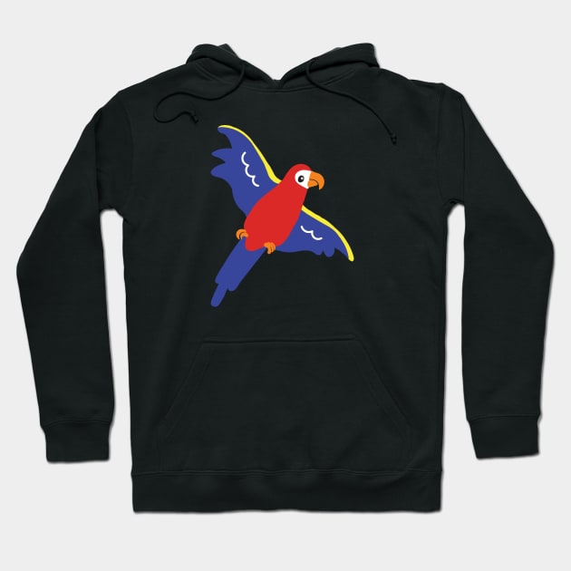 Macaw Parrot Hoodie by dinokate